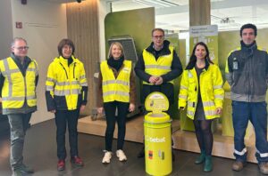 Aurélie Czekalski et Olivier Maroy en visite chez Bebat, qui propulse notre pays au sommet du recyclage des piles et des batteries